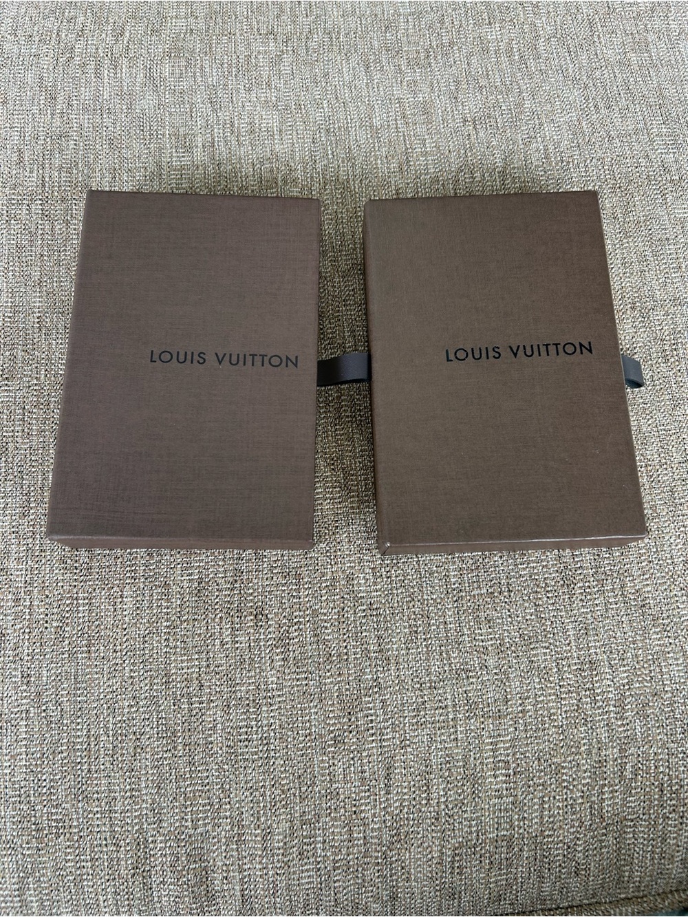 Louis Vuitton Brown Presentation Boxes with Ribbon Pulls